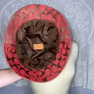 Read/Brown Vintage Coach Bucket Hat szS Suede Coach Bucket Hat, Size P/small, ADORABLE! - Etsy main image 3